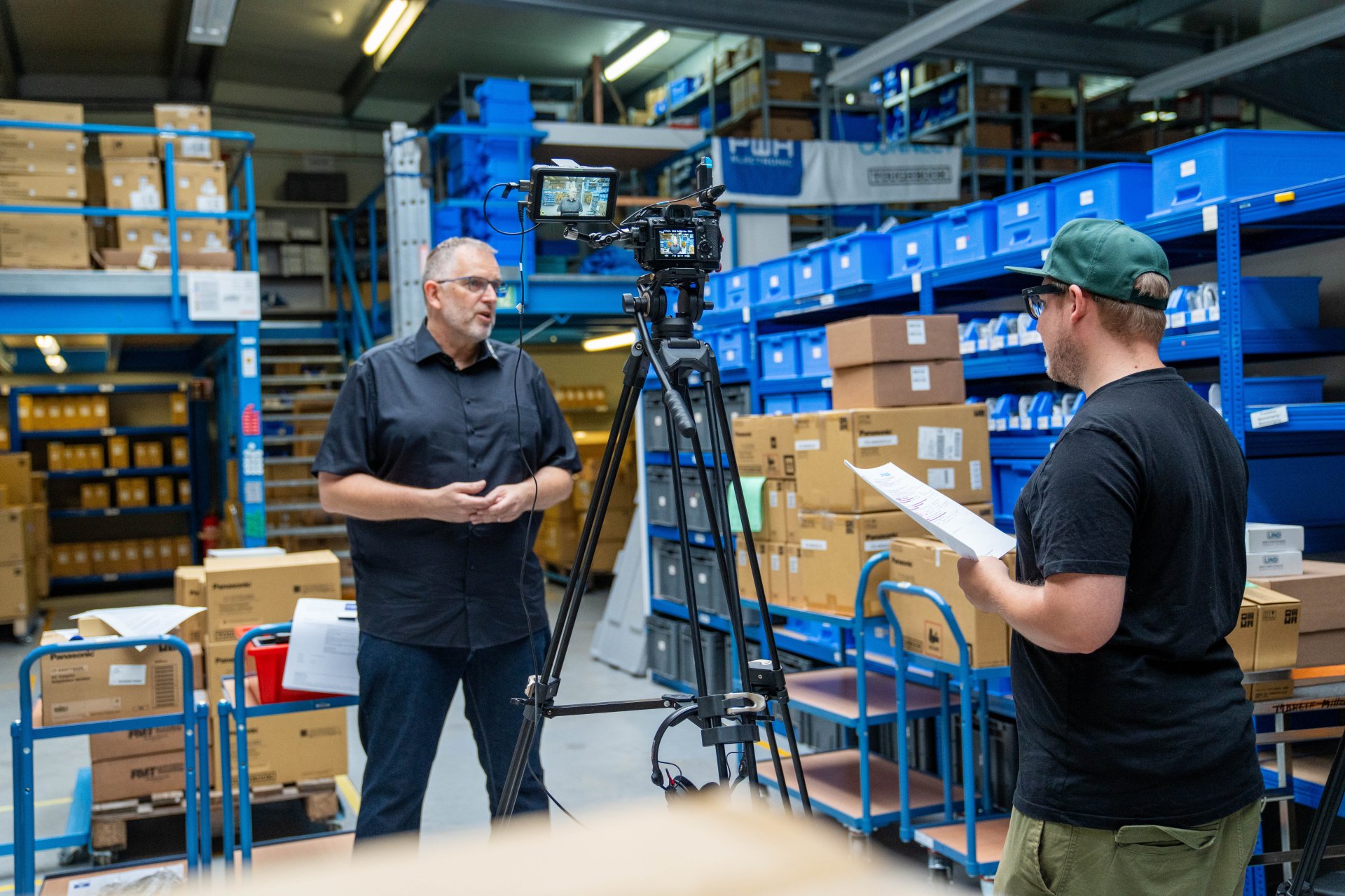 Gewerbe-Imagefilm beim Dreh