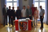 Gruppenfoto mit dem Vogler und dem Henschel Quartett sowie Bürgermeister Dr. Bastian und Stadtverordnetenvorsteher Dr. Georgi Gruppenfoto mit dem Vogler und dem Henschel Quartett sowie Bürgermeister Dr. Bastian und Stadtverordnetenvorsteher Dr. Georgi