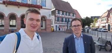 Hendrik Heim und Bürgermeister Dr. Daniell Bastian Hendrik Heim und Bürgermeister Dr. Daniell Bastian