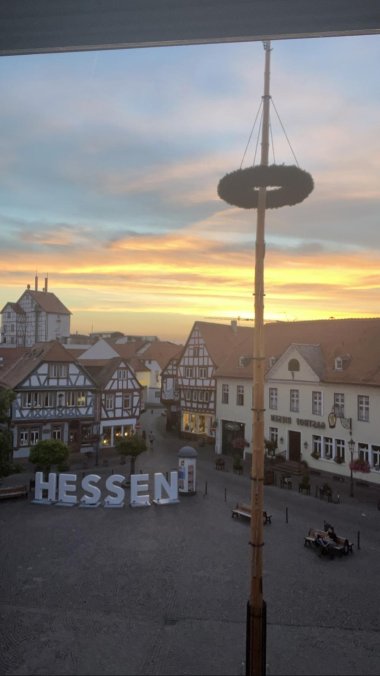Hessenbuchstaben Marktplatz von oben