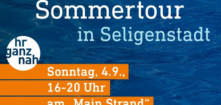 Am Sonntag, 4. September, sendet das hr-Regionalmagazin "hessenschau" live aus der Einhardstadt Seligenstadt
