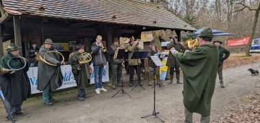 Die Jagdhornbläser unter der Leitung von Oliver Stör Die Jagdhornbläser unter der Leitung von Oliver Stör