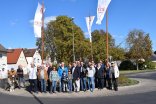 Fahnenschmuck am Kreisel in Klein-Welzheim anlässlich der 1250-Jahr-Feier Fahnenschmuck am Kreisel in Klein-Welzheim anlässlich der 1250-Jahr-Feier