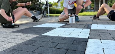 Malaktion Schachbrett