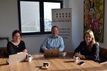 Marlen und Steffen Kästner im Gespräch mit Tanja Frisch (rechts), städtische Wirtschaftsförderin Marlen und Steffen Kästner im Gespräch mit Tanja Frisch (rechts), städtische Wirtschaftsförderin