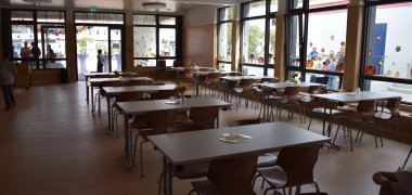 Mensa im Betreuungsgebäude der KAS Mensa im Betreuungsgebäude der KAS