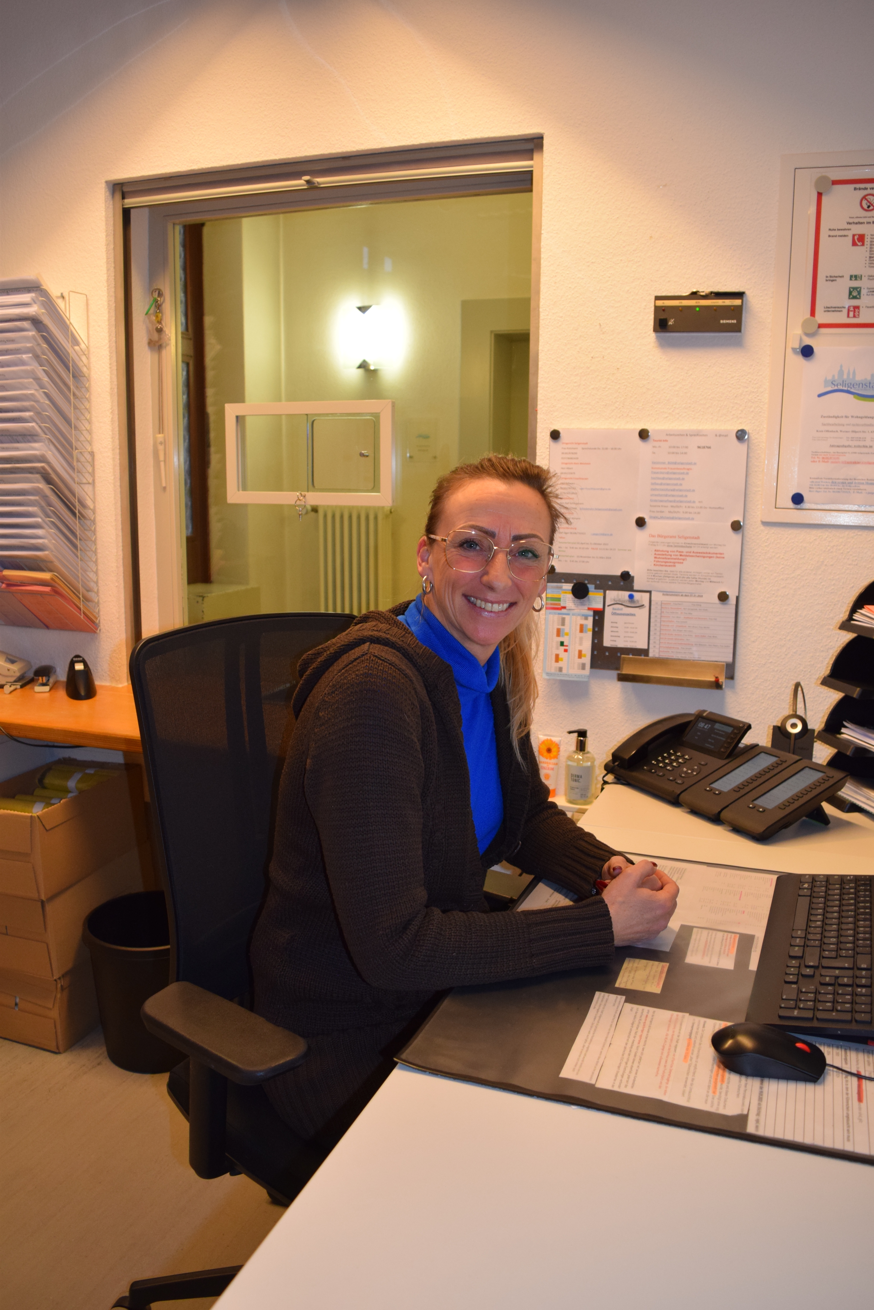 Michaela Dingler-Kovacic an ihrem neuen Arbeitsplatz