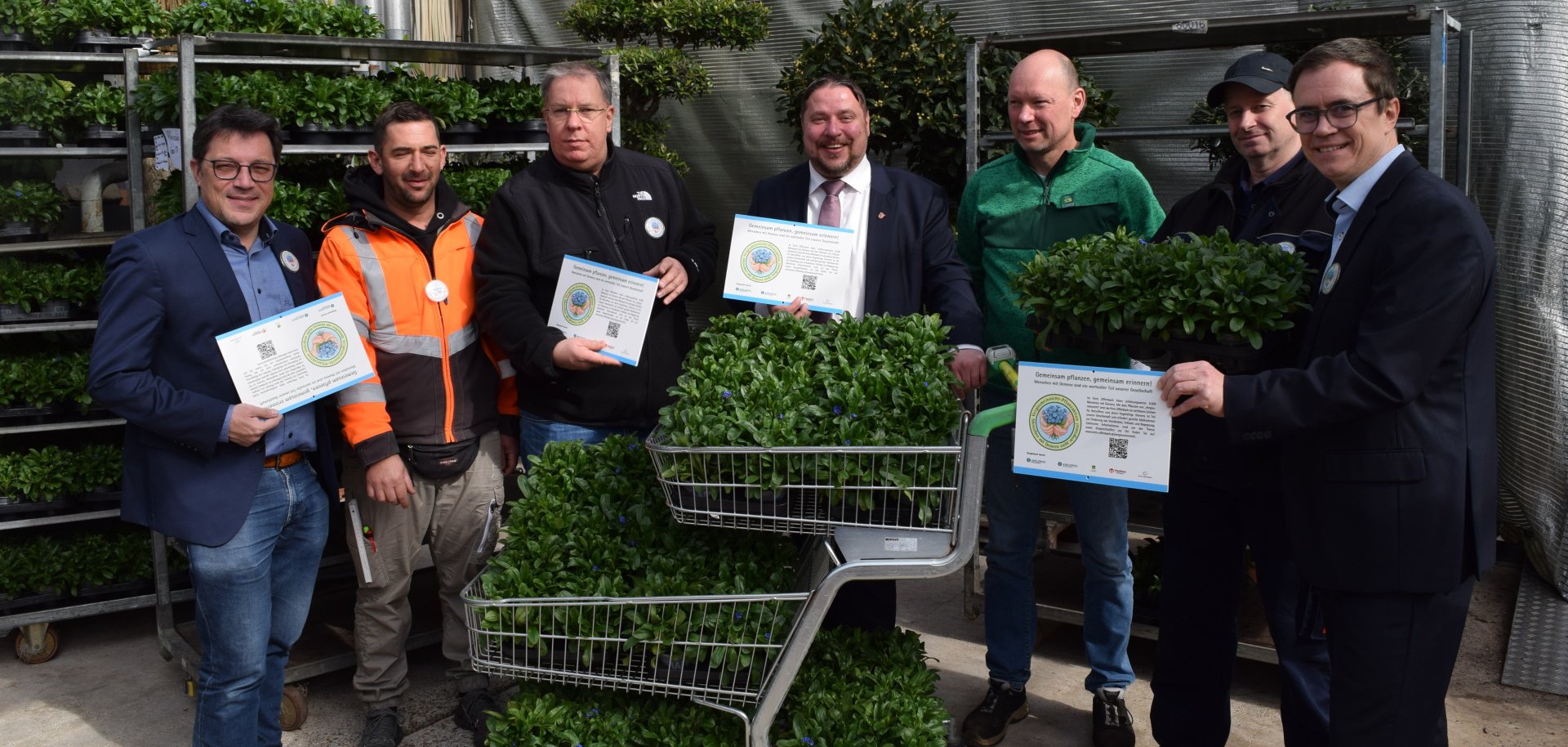 Pflanzenübergabe in der Gärtnerei Löwer