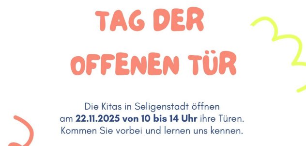 Plakat Tag der offenen Kitas