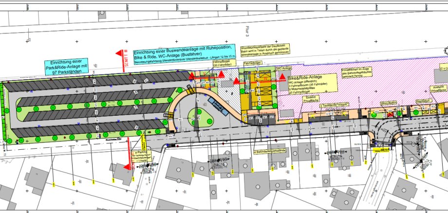 Plan Umgestaltung Bahnhofgelände