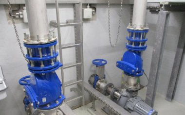 Sanierte Pumpstation innen