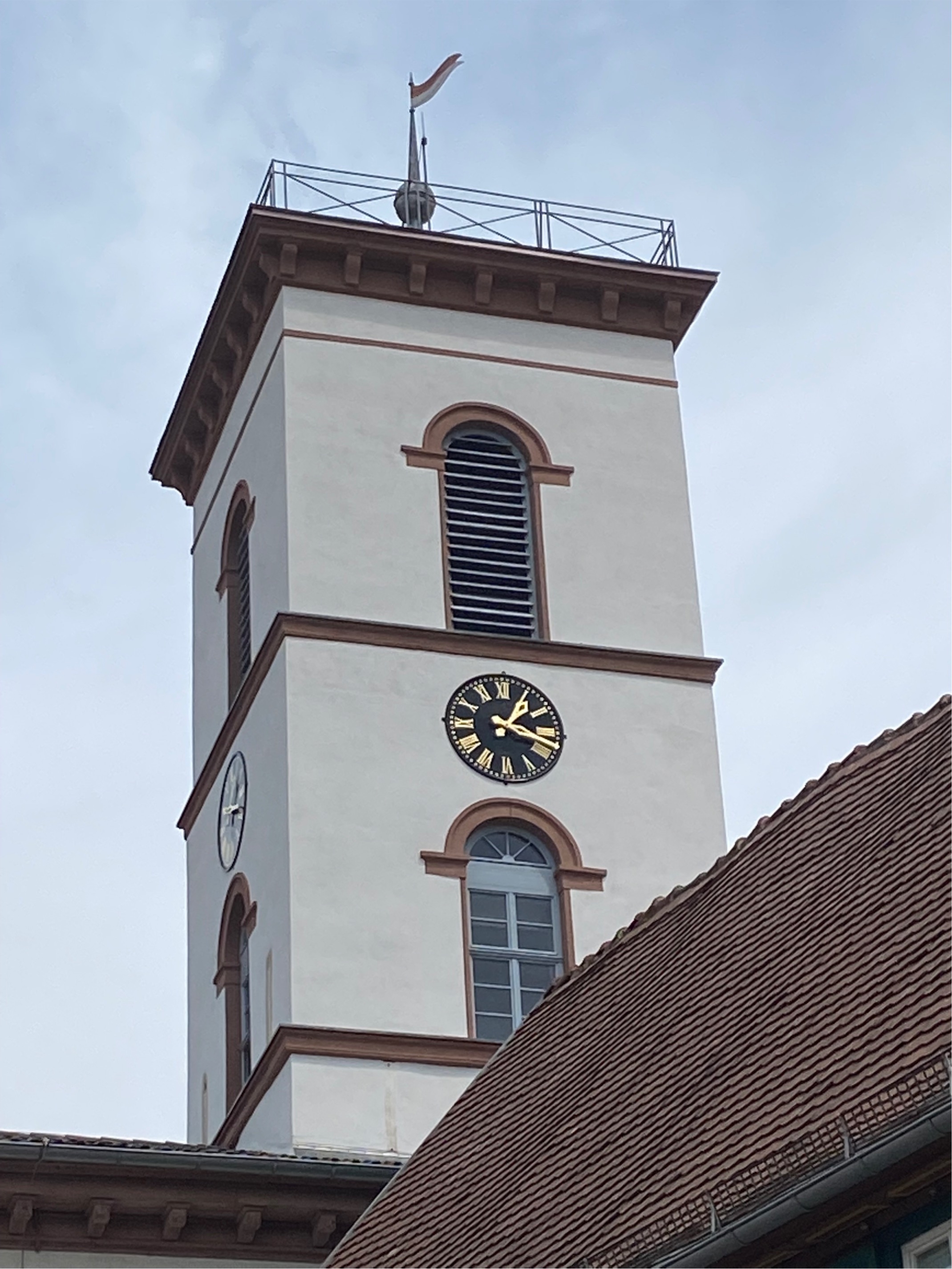 Frisch renovierter Rathausturm Frisch renovierter Rathausturm