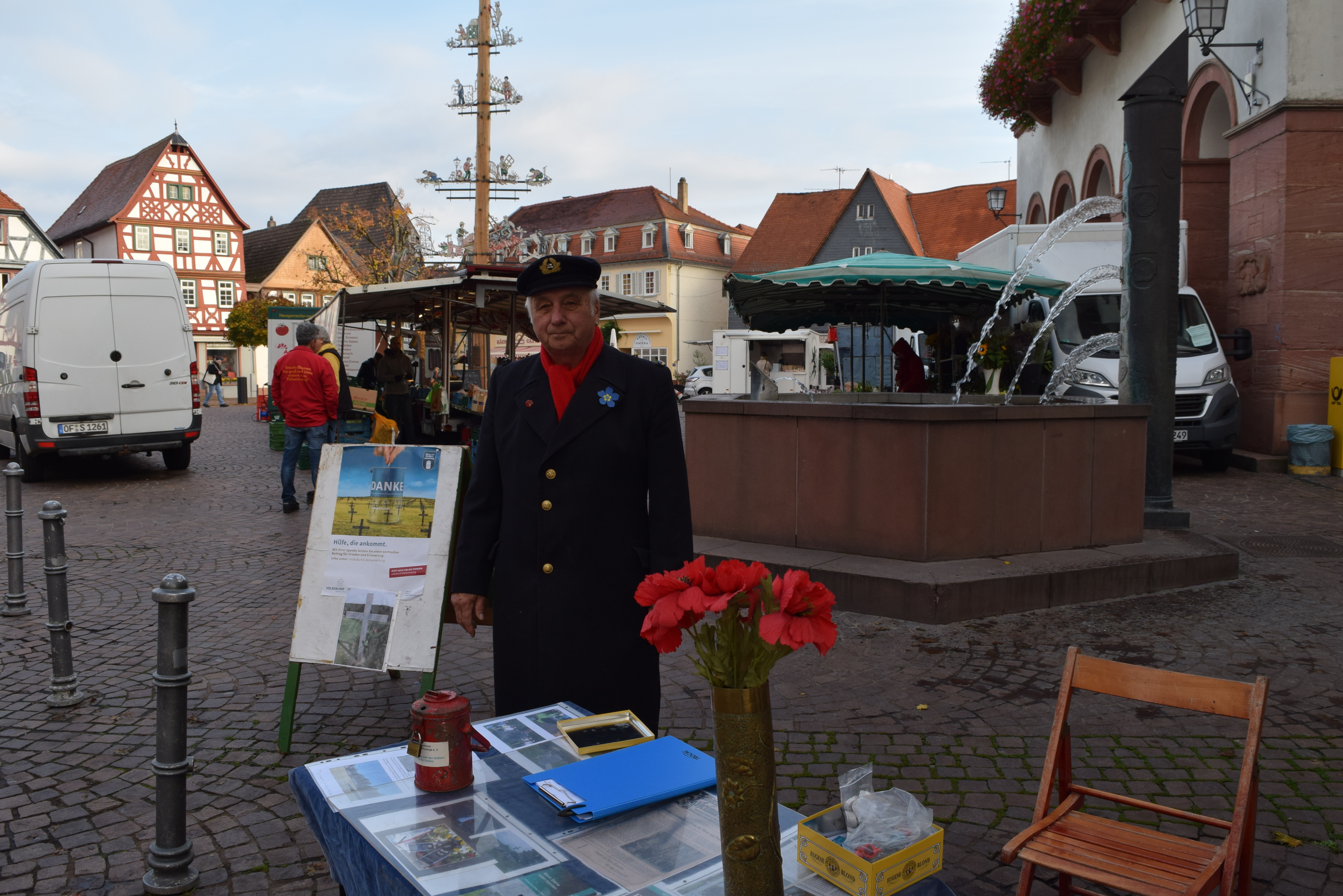 Sammelaktion für Pflege der Kriegsgräber ab 19. Oktober auf dem Marktplatz