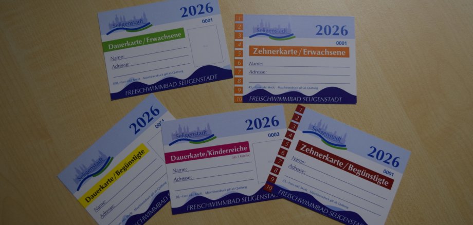 Schwimmbadkarten Saison 2026