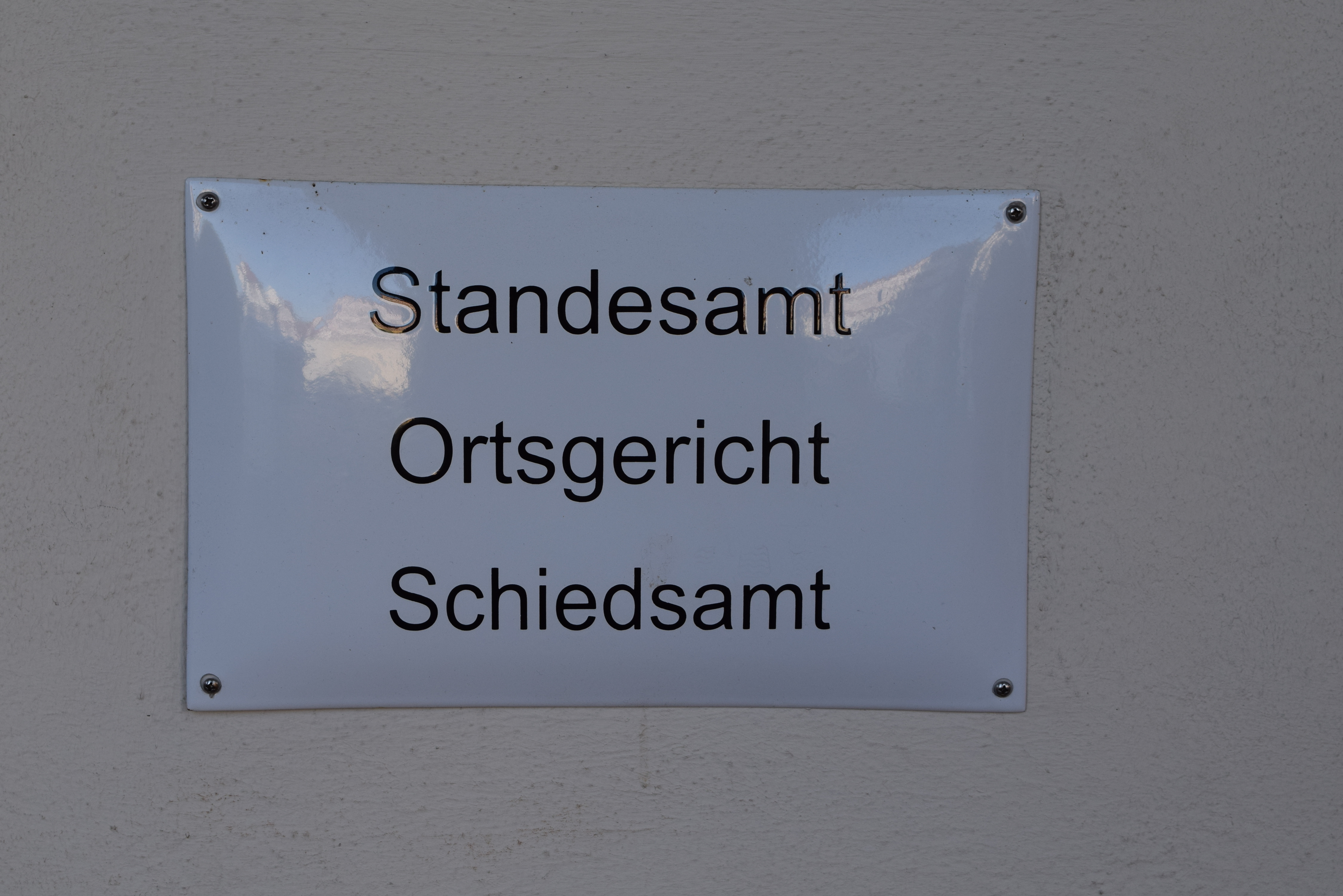 Standesamt, Ortsgericht, Schiedsamt