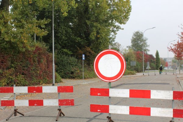 Straßensperre Abbildung einer Straßensperre