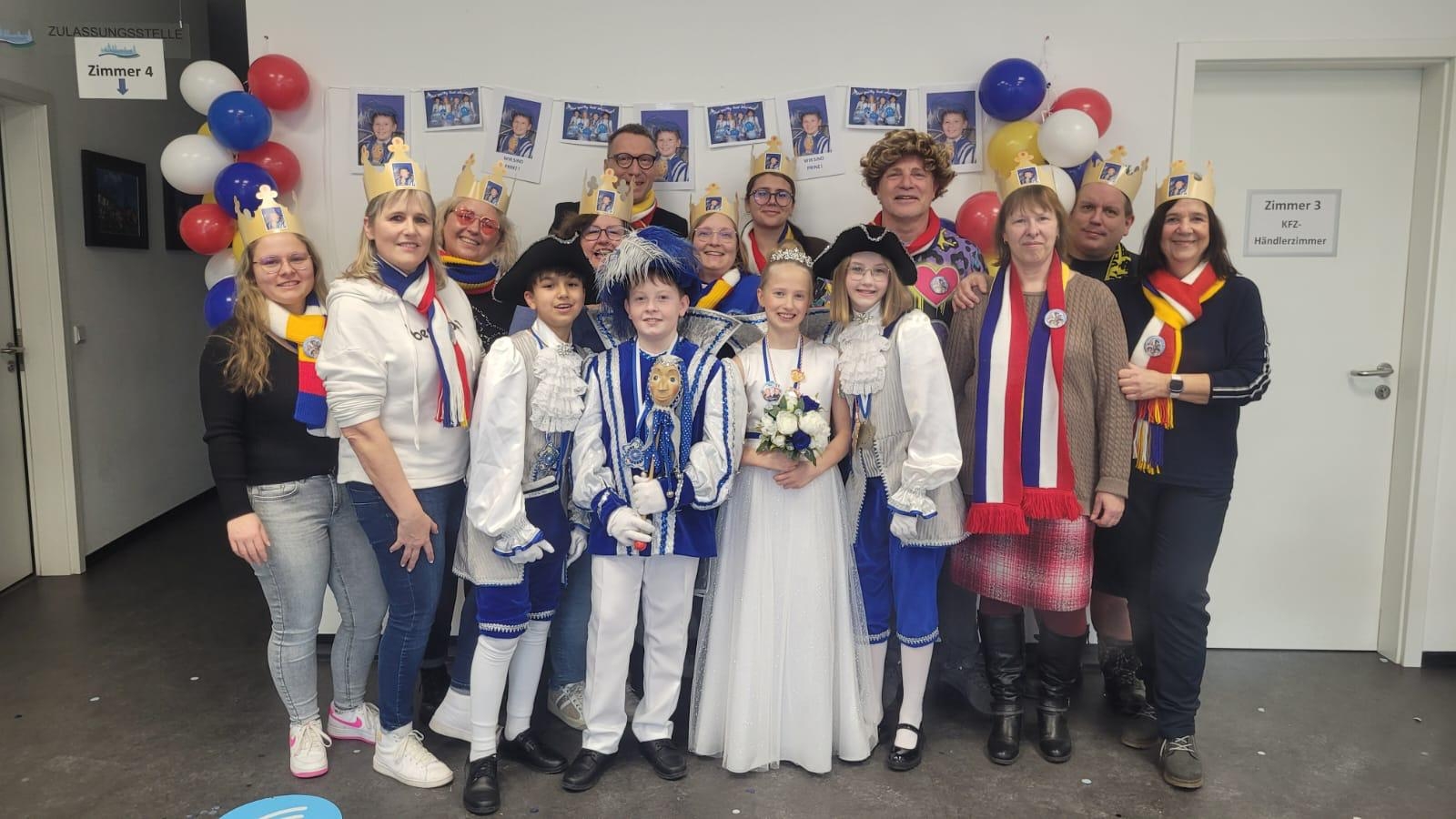 TGS Kinderprinzenpaar im Bürgeramt