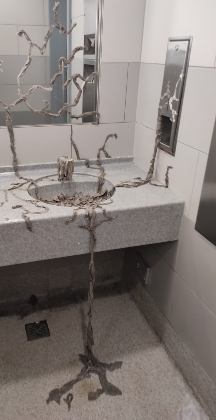 Vandalismus in öffentlicher WC-Anlage