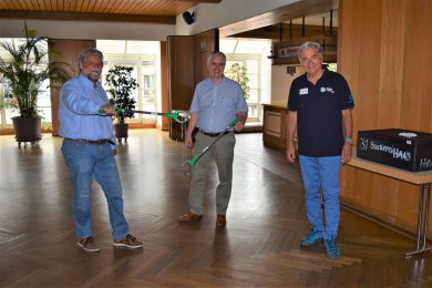 Kick-Off-Veranstaltung MainCleanUp, von links nach rechts _die Herren Umbach, Bastian, Kohlmann Kick-Off-Veranstaltung MainCleanUp, von links nach rechts _die Herren Umbach, Bastian, Kohlmann