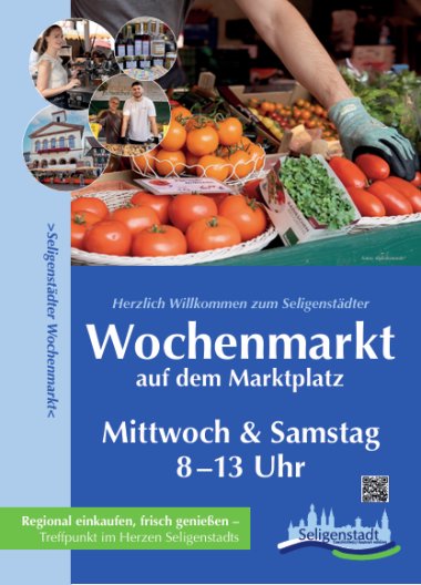 Wochenmarkt Plakat