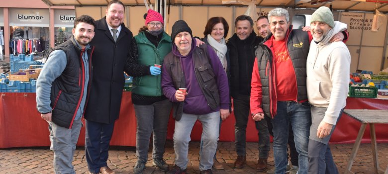 Zusammen mit den Mittwochskollgen